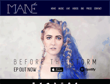 Tablet Screenshot of mane-music.com